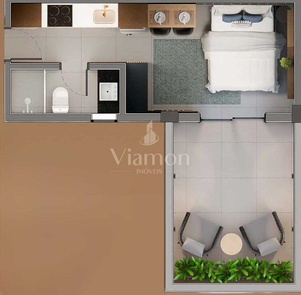 Garden no SANTI Mercês  Studio com Entrega Imediata, Curitiba.